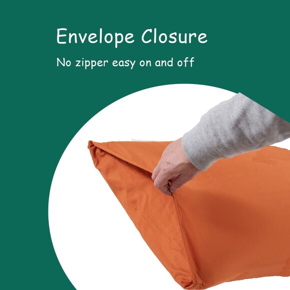 Body Pillowcase Cover Comfy Soft Burnt Orange mircrofiber  20"x54" - Picture 3 of 3